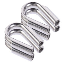 Cosse de câble robuste pour cordage, 4 pièces de fixation en acier