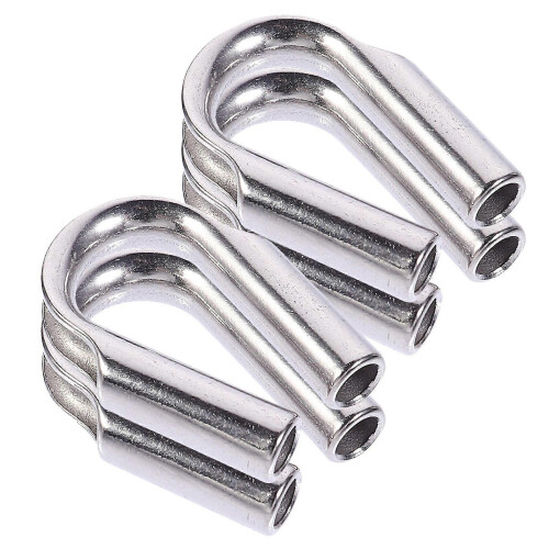 Heavy Duty Cable Thimble Thimble Rigging for Rope 4Pcs Steel Fixing Workpiece