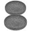 Flowerpot Tray Ceramic Base Tray for Storage 2Pcs Grey Material 1