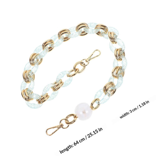 Acrylic Resin Chain Bag Strap for Handbag Replacement Accessory 1