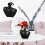 Vase Lockbone Body en céramique noire, à usage décoratif. 3