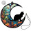Cat Hanging Ornament Acrylic Moon Cat Window Hanging for Decor 1
