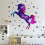 Eco Friendly Wall Sticker Decor Colorful Unicorn Design for Bedroom Use 3