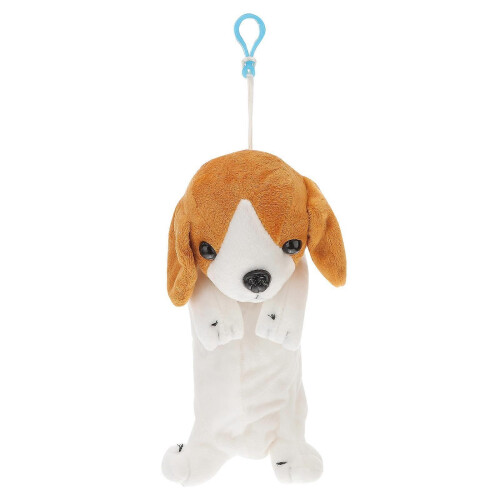 Dog Pencil Case Plush Imitation Adorable Pen Holder for Storage Use