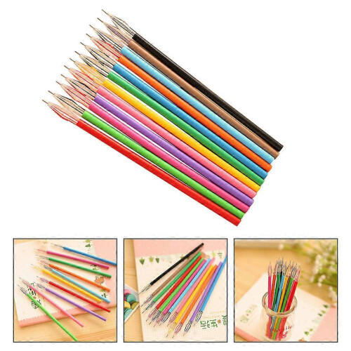 Assorted Color Gel Pen Refills for Writing 50Pcs Student Stationeries Pack 2