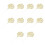 Glittered Leaf Christmas Decorative Leaf for Decoration Use 10Pcs 4
