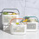 Plastic Shower Basket Portable Storage Basket with Handles Orange for Storage 2