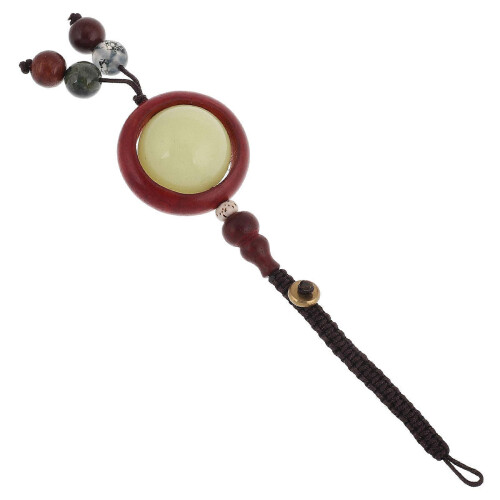 Vintage Phone Lanyard with Glowing Stone Beads for Multifunctional Use 2