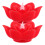 LED Electronic Lotus Candle Lamp Flameless Lighting Use 2Pcs Red 1