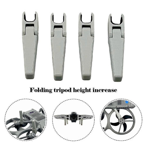 Gray Plastic Foldable Tripod for Avata 360 with 2cm Height Increase and Lens Protection 2