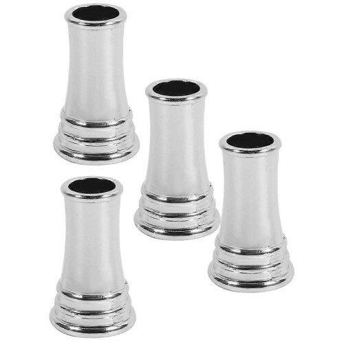 Silver Copper Pen Holder Desktop Pen Stand for Office Storage 4Pcs