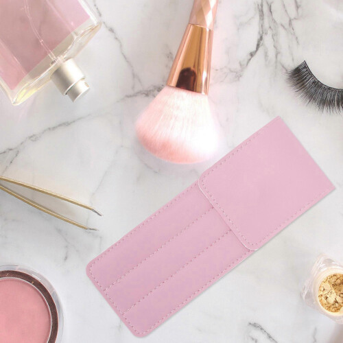 Pochette de rangement rose en PU pour pinces à épiler (4 pièces) 2