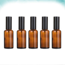 unidades de botellas pulverizadoras de vidrio marrón portátiles para aceites esenciales para almacenamiento.