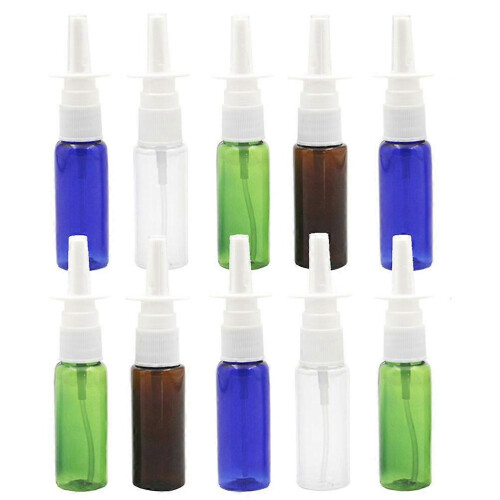 Nasal Spray Bottles Mini Nasal Sprayer for Refillable Use 10Pcs Assorted Color 2