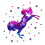 Eco Friendly Wall Sticker Decor Colorful Unicorn Design for Bedroom Use 5