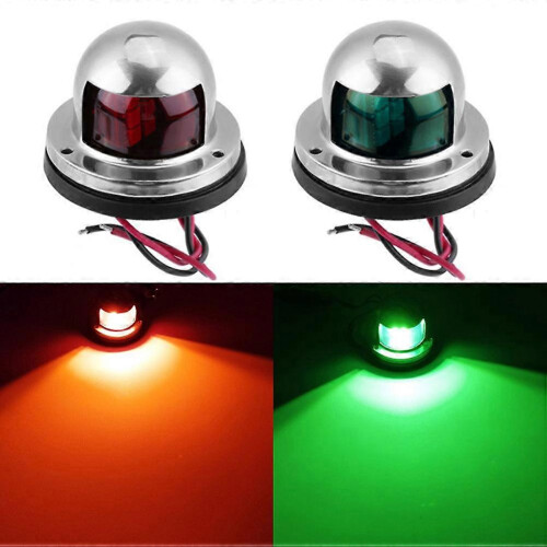 Feux de navigation, feux de signalisation, clignotants LED étanches pour bateau (1 paire). 1