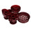 Creative Donut Makers Plastic Bread Molds for Kitchen Use 4Pcs Orange 4