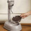 Automatic Pet Dispenser Anti-Tip Dog Bowl Drinking Water Bottle C,z 2