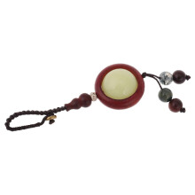 Cordón para teléfono de estilo vintage con cuentas de piedra luminosas para uso multifuncional.