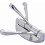 Stainless steel wall-mounted clothes rack with 3 folding arms,z 2