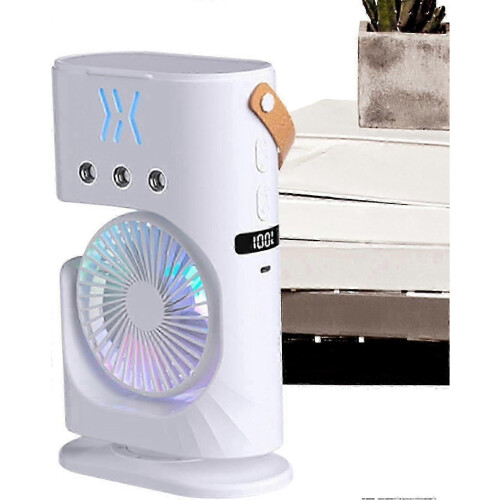 Portable Misting Fan | Rechargeable Misting Fan | Adjustable Misting Fan,z 1