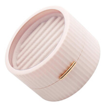 Boîte à bijoux élégante rose pour ranger les boucles d'oreilles (1 pièce, portable)