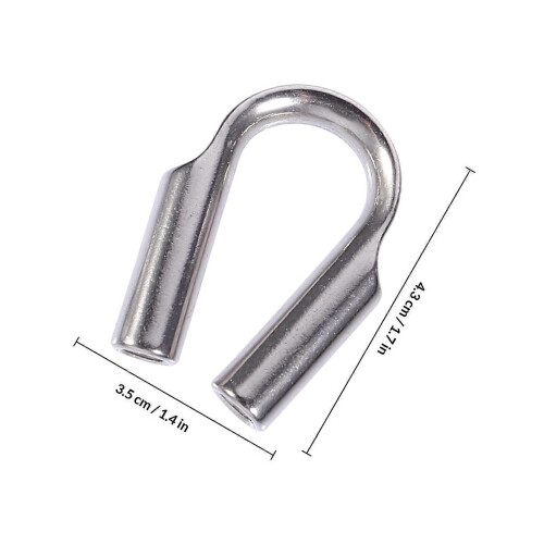 Heavy Duty Cable Thimble Thimble Rigging for Rope 4Pcs Steel Fixing Workpiece 1
