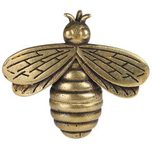 Ciondolo decorativo a forma di ape in ottone, ideale per decorare e appendere.