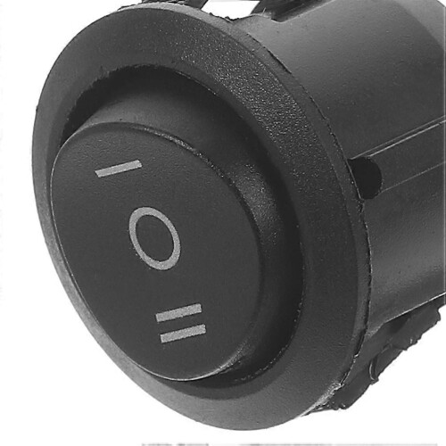 Heavy-Duty Boat Rocker Switch 3-Position on-Off-on Function 10Pcs Black 2