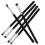 Eyebrow Brush Makeup Brushes for Eye Makeup 6Pcs Eyeliner Tools Black Wood Handle 1