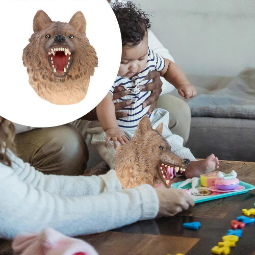 Highland Wolf Animal Hand Puppet for Kids Playing Interactive Storytelling Toy 1