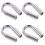Heavy Duty Cable Thimble Thimble Rigging for Rope 4Pcs Steel Fixing Workpiece 4