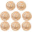 Beige Mini Straw Hat Small Top Hat for Wearing 8Pcs DIY Craft Decorations 1