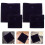 Small Jewelry Bags Dark Blue with Snap Button for Ring Storage 10Pcs 4