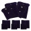 Small Jewelry Bags Dark Blue with Snap Button for Ring Storage 10Pcs 5