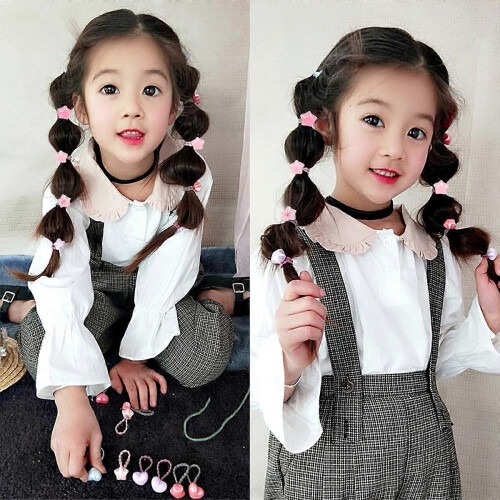 Elastici per capelli a forma di stella, colori assortiti, 20 pezzi. 1