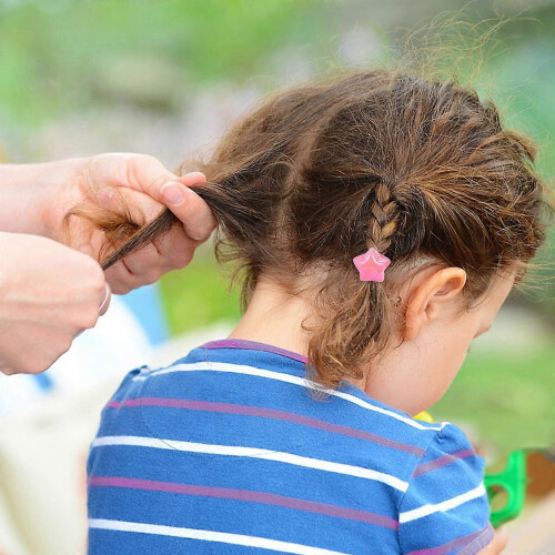 Elastici per capelli a forma di stella, colori assortiti, 20 pezzi. 2