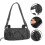 Bike Bag Handlebar Storage Case for Storage Large Capacity Black Nylon 4