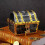 Plastic Pirate Treasure Chest Decorative Box with Lock for Storage 5