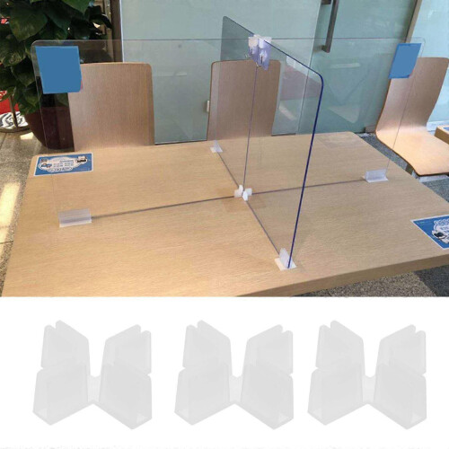 Desktop Divider Fixed Clips for Fixing 10Pcs Cross Shape Plastic Clamp Set 2