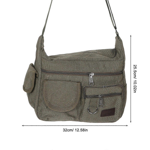 Olive Bag for Storage Canvas Shoulder Tote Bag with Pocket 1