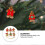 Gingerbread Christmas Pendant for Hanging 12Pcs Plastic Tree Decoration 4