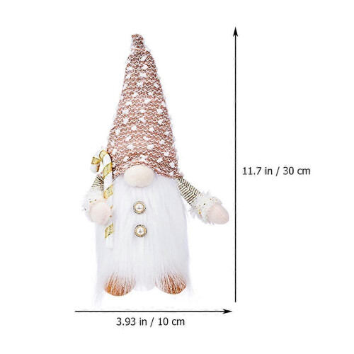 Tabletop Ornament Christmas Gnome Doll Light Emitting Desktop Decor Multi 30X10X10CM 1Pack 1