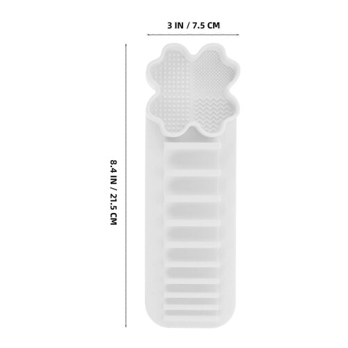 Makeup Brush Holder Silicone for Storage 2Pcs Suction Cup Drying Organizer 1