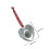 Silver Alloy Heart Shape Pendant for Xmas Tree Hanging 6Pcs Ornaments 2