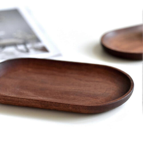 Oval Serving Tray Rustic Serving Platter For Storing Snacks And Display Dessert 3Pcs 2