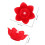 LED Electronic Lotus Candle Lamp Flameless Lighting Use 2Pcs Red 2