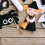 Miniature Witch Hat Broom for Decor with 2Sets Red Mini Hats and Doll Brooms 4