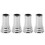 Silver Copper Pen Holder Desktop Pen Stand for Office Storage 4Pcs 5
