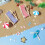 Micro Beach Scene Accessories Mini House Micro Landscape Props 1Set 4